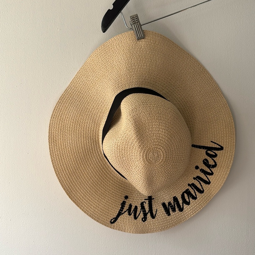 Just Married Beach Hat
